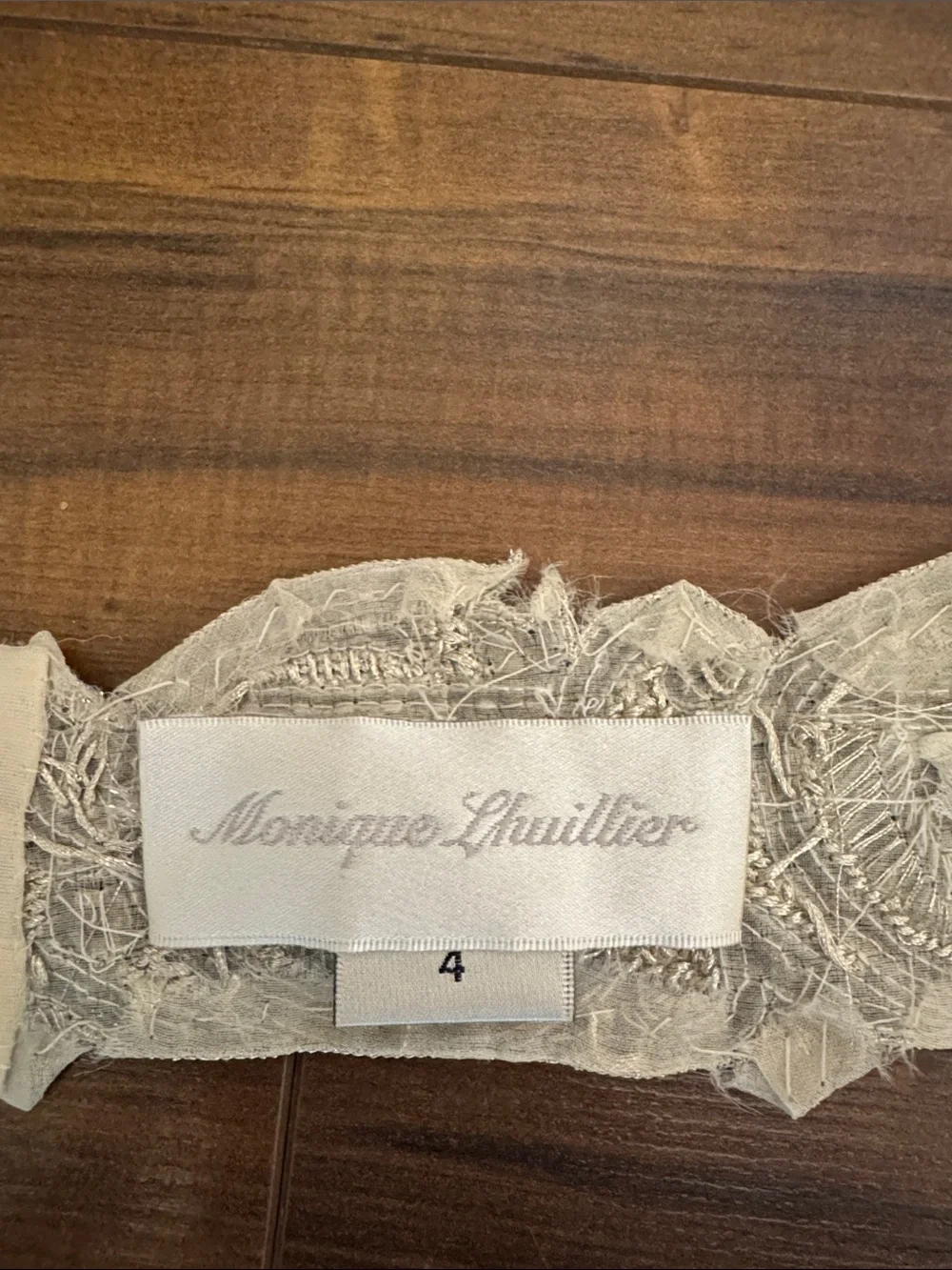 Monique Lhuillier Crystal Beaded Bridal Sash/belt